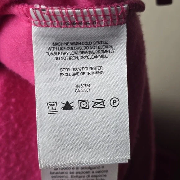 Columbia Fleece Jacket Women's L Pink Zip-Up Winter Warm Embroidered Logo Cozy - Picture 8 of 9